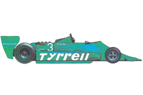 Tyrrell 009 - 1979 (Великобритания).Созданный Maurice Philippe, был хорошим, надежным автомобилем, но мог играть только вспомогательные роли. В 1979 году на нем выступали Didier Pironi и Jean-Pierre Jarier. Каждый из них дважды занимал третьи места на первенствах мира. Совместно они заняли 10-ю строку в итоговом списке чемпионата.