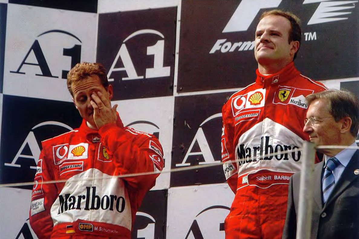 Убийство по контракту: Баррикелло отдает победу Шумахеру на ГП Австрии 2002г.