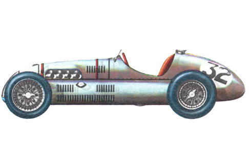 HMW - 1952г. (Великобритания). На этом автомобили ездили будущие знаменитые гонщики Peter Collins и Stirling Moss. Эта гоночная машина Формулы-2 имела четырехцилиндровый двигатель Alta (1960 куб.см), развивающий мощность 150 л.с. при 6000 об/мин. <br /> Hersham and Walton Motors (HWM) - компания конструктор гоночных автомобилей. Наиболее извесная своим участием в Формуле 1 с 1951-1955 годах. Владельцами HWM были George Abecassis и John Heath , которые начали в 1946 году с автомобиля Alta назвали его HWM, исходя из названия своего гаража, находящегося в Walton в Англии. Помимо Формулы 1, команда также участвовала и в других спортивных гонках, и всегда используя двигатели Jaguar.