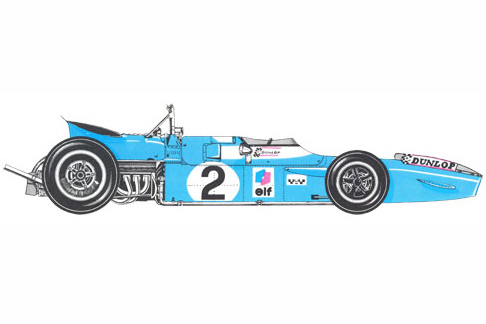 Matra MS 80 (Матра MS 80) - 1969 (Франция). Чемпионом мира 1969 года стал Jackie Stewart. На протяжении сезона он выиграл на этой машине шесть Гран при. Автомобиль был оснащен двигателем Cosworth, который становился все популярнее. Правда, в следующем сезоне на Matra MS 80 стоял уже собственный двигатель.
