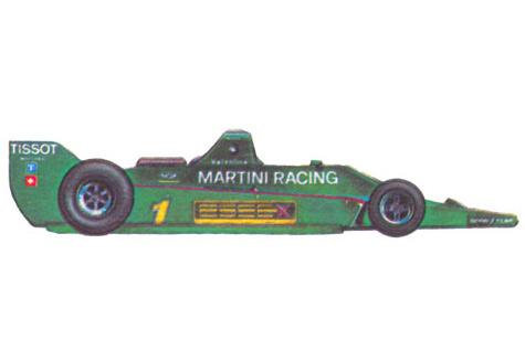 Lotus 80 - 1979 (Великобритания). Этот автомобиль является результатом широких исследований в области аэродинамических сил, прижимающих автомобиль к дороге. Он участвовал только в трех гонках (в Испании, Монте-Карло и Франции). Его характерной особенностью была исключительная обтекаемость форм вплоть до хвостового оперения.