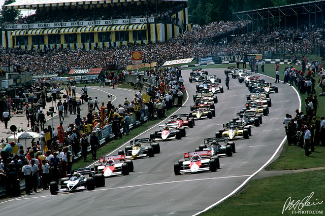 Гран-при Великобритании 1984 года: Красное и белое на скорости 124,406 миль в час
